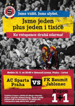 Na utkání Sparta - Jablonec ke každé vstupence druhá zdarma