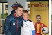 Sparťan Hušbauer si zatrénoval s dětmi na Zbraslavi v rámci Tour de Club